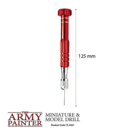 The Army Painter TL5031P pin vise drilling a miniature detail hole