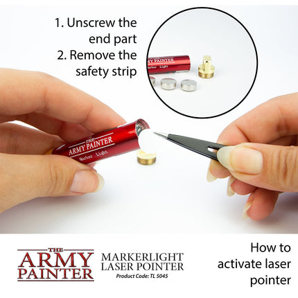 The Army Painter TL5045P checking line of sight on a table
