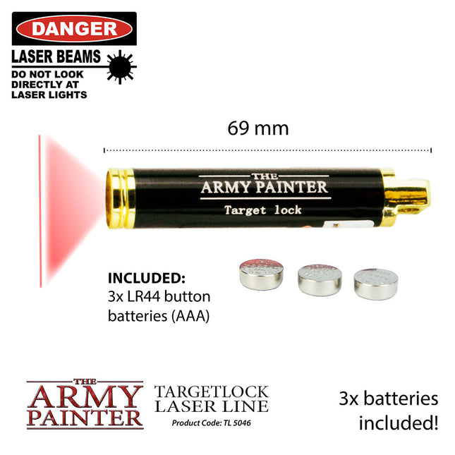 The Army Painter TL5046P laser line projected across terrain