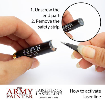 The Army Painter TL5046P laser line tool in hand