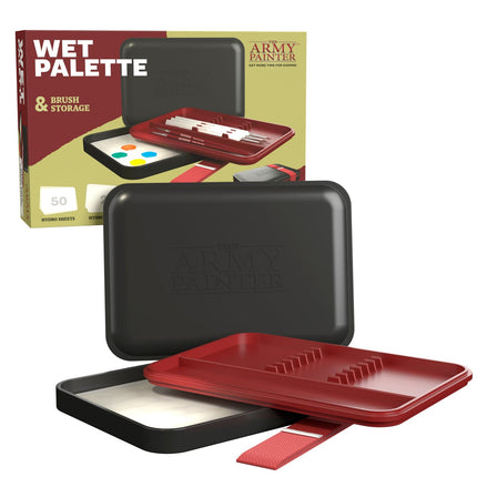 The Army Painter TL5051P Wet Palette open with paints staying wet