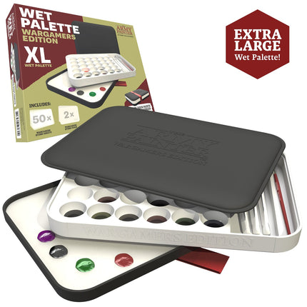 The Army Painter TL5057P XL palette open with 30-well insert
