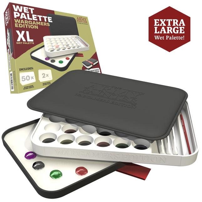 The Army Painter TL5057P XL palette open with 30-well insert