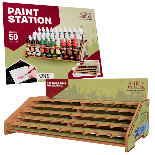 The Army Painter TL5063P assembled paint station with 50 paints
