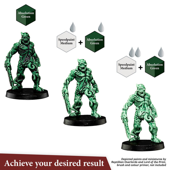 The Army Painter WP2000P Speedpaint Medium - thinning example on miniature
