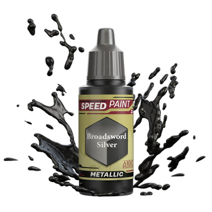 The Army Painter WP2030P Broadsword Silver Speedpaint 18ml bottle