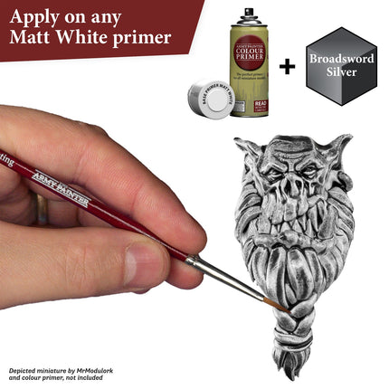 The Army Painter WP2030P Broadsword Silver painted example