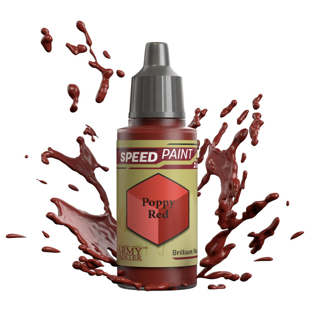 The Army Painter WP2056P Poppy Red Speedpaint 18ml bottle