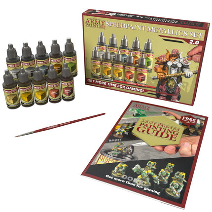 The Army Painter WP8062P ten metallic speedpaint bottles