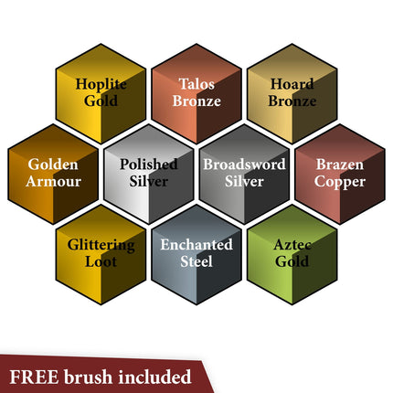 The Army Painter WP8062P metallic painted miniature examples