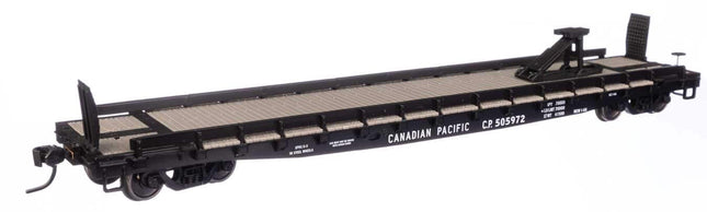WalthersMainline 910-50501 | 53' GSC Piggyback Service Flatcar - Ready to Run - Canadian Pacific #505972 | HO Scale - Squeaky's Trains