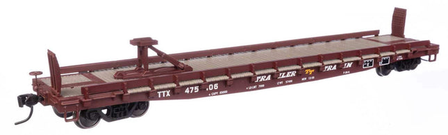 WalthersMainline 910-50514 | 53' GSC Piggyback Service Flatcar - Ready to Run - Trailer Train TTX #475106 | HO Scale - Squeaky's Trains