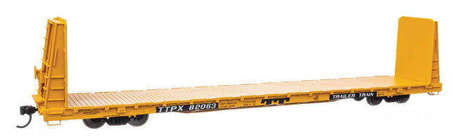 WalthersMainline 910-50614 | 68' Bulkhead Flatcar - Ready to Run - TTPX #82063 | HO Scale - Squeaky's Trains