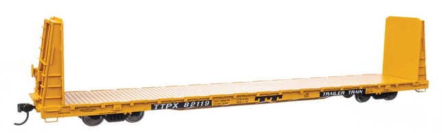 WalthersMainline 910-50617 | 68' Bulkhead Flatcar - Ready to Run - TTPX #82129 | HO Scale - Squeaky's Trains