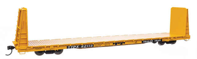 WalthersMainline 910-50617 | 68' Bulkhead Flatcar - Ready to Run - TTPX #82129 | HO Scale - Squeaky's Trains