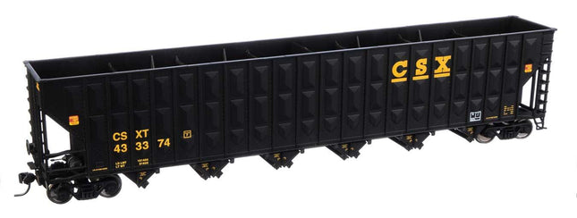 WalthersMainline 910-6756 | 73'3" Greenville 7,000 Cubic Foot Wood Chip Hopper - Ready to Run - CSX #433374 | HO Scale - Squeaky's Trains