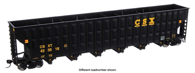 WalthersMainline 910-6757 | 73'3" Greenville 7,000 Cubic Foot Wood Chip Hopper - Ready to Run - CSX #433387 | HO Scale - Squeaky's Trains