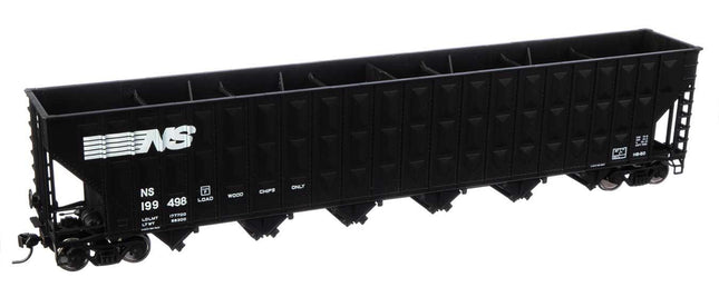WalthersMainline 910-6770 | 73'3" Greenville 7,000 Cubic Foot Wood Chip Hopper - Ready to Run - Norfolk Southern #199498 | HO Scale - Squeaky's Trains