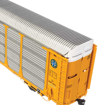 WalthersProto 920-101505 | 89' Thrall Bi-Level Auto Carrier - Ready to Run - BNSF TTGX #300285 | HO Scale - Squeaky's Trains