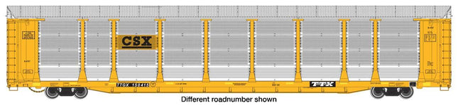 WalthersProto 920-101519 | 89' Thrall Bi-Level Auto Carrier - Ready to Run - CSX TTGX #150724 | HO Scale - Squeaky's Trains