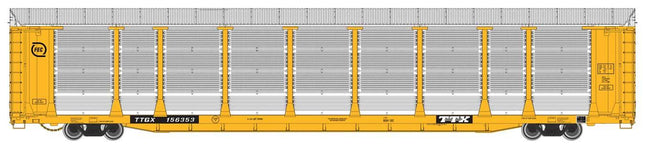 WalthersProto 920-101520 | 89' Thrall Bi-Level Auto Carrier - Ready to Run - Florida East Coast TTGX #156353 | HO Scale - Squeaky's Trains