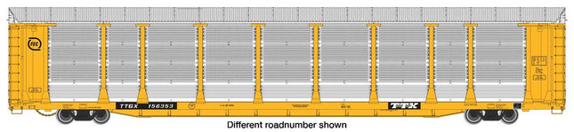 WalthersProto 920-101521 | 89' Thrall Bi-Level Auto Carrier - Ready to Run - Florida East Coast TTGX #156451 | HO Scale - Squeaky's Trains