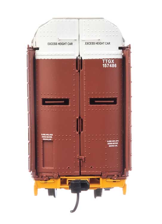 WalthersProto 920-101524 | 89' Thrall Bi-Level Auto Carrier - Ready to Run - Norfolk Southern TTGX #157486 | HO Scale - Squeaky's Trains