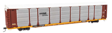 WalthersProto 920-101526 | 89' Thrall Bi-Level Auto Carrier - Ready to Run - Norfolk Southern TTGX #158598 | HO Scale - Squeaky's Trains