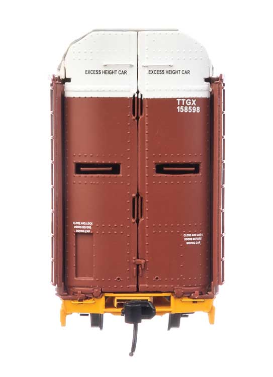WalthersProto 920-101526 | 89' Thrall Bi-Level Auto Carrier - Ready to Run - Norfolk Southern TTGX #158598 | HO Scale - Squeaky's Trains
