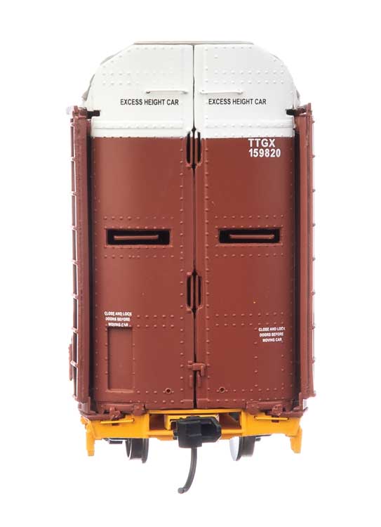 WalthersProto 920-101527 | 89' Thrall Bi-Level Auto Carrier - Ready to Run - Norfolk Southern TTGX #159820 | HO Scale - Squeaky's Trains