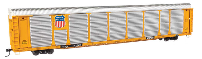 WalthersProto 920-101530 | 89' Thrall Bi-Level Auto Carrier - Ready to Run - Union Pacific® TTGX #153252 | HO Scale - Squeaky's Trains