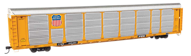 WalthersProto 920-101531 | 89' Thrall Bi-Level Auto Carrier - Ready to Run - Union Pacific® TTGX #155483 | HO Scale - Squeaky's Trains