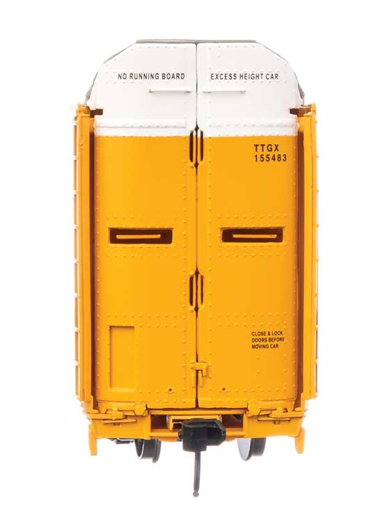 WalthersProto 920-101531 | 89' Thrall Bi-Level Auto Carrier - Ready to Run - Union Pacific® TTGX #155483 | HO Scale - Squeaky's Trains