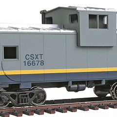 WalthersTrainline 931-1505 | Wide-Vision Caboose - Ready to Run - CSX Transportation | HO Scale - Squeaky's Trains