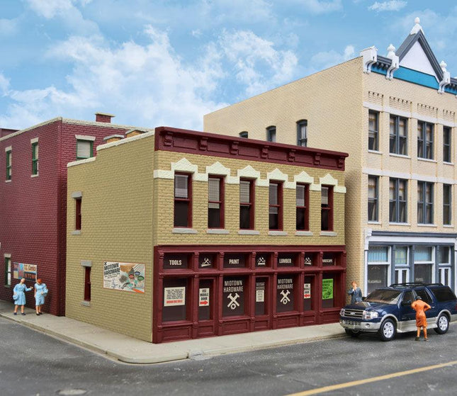 WalthersTrainline 931-812 | Midtown Hardware - Assembled Building | HO Scale - Squeaky's Trains