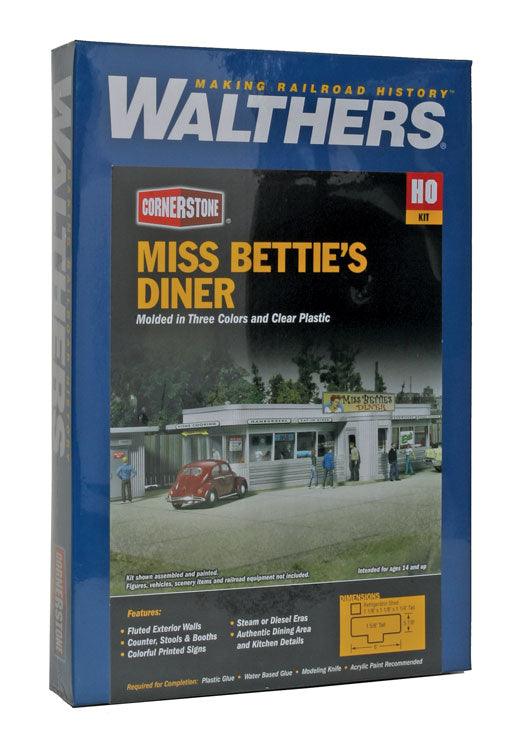 Walthers Cornerstone 933-2909 | Miss Bettie's Diner | HO Scale - Squeaky's Trains