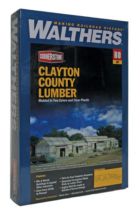 Walthers Cornerstone 933-2911 | Clayton County Lumber | HO Scale - Squeaky's Trains