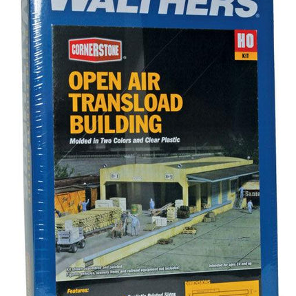 Walthers Cornerstone 933-2918 | Open Air Transload Building | HO Scale - Squeaky's Trains