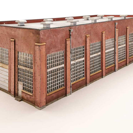 Walthers Cornerstone 933-2923 | 130' 2-Stall Diesel Engine House | HO Scale - Squeaky's Trains