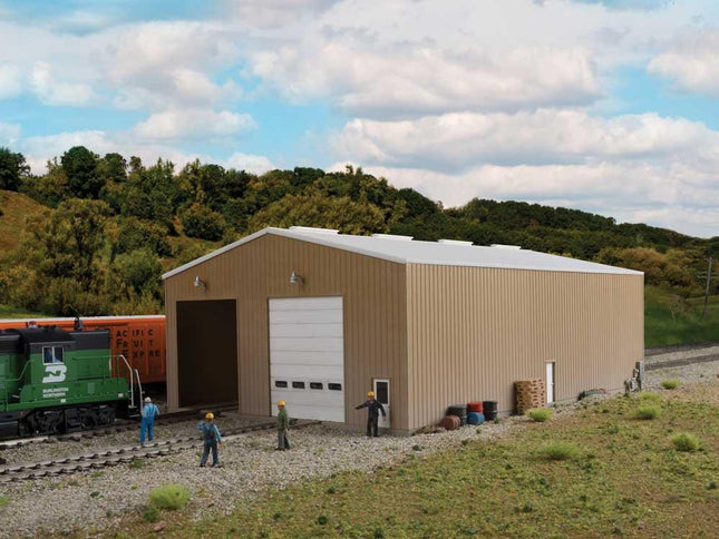 Walthers Cornerstone 933-2986 | Modern Double-Track Engine House | HO Scale - Squeaky's Trains