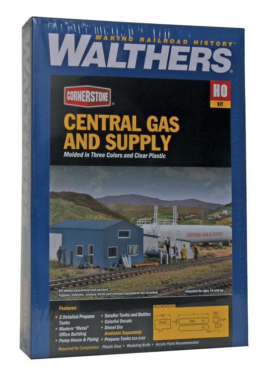 Walthers Cornerstone 933-3011 | Central Gas & Supply | HO Scale - Squeaky's Trains
