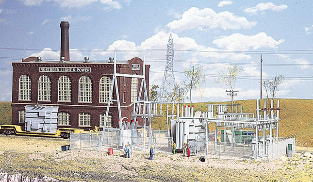 Walthers Cornerstone 933-3025 | Northern Light & Power Substation | HO Scale - Squeaky's Trains