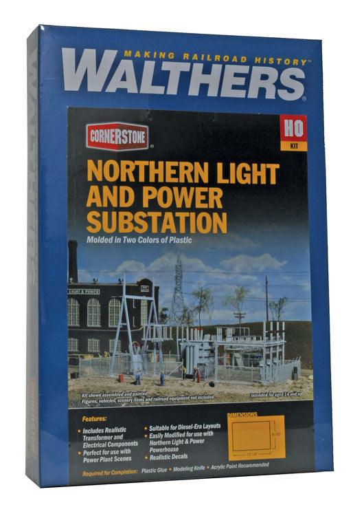 Walthers Cornerstone 933-3025 | Northern Light & Power Substation | HO Scale - Squeaky's Trains