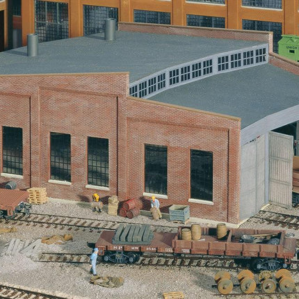 Walthers Cornerstone 933-3041 | Three-Stall Roundhouse | HO Scale - Squeaky's Trains