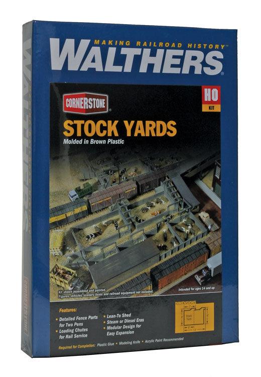 Walthers Cornerstone 933-3047 | Stock Yards - 2 Pens | HO Scale - Squeaky's Trains