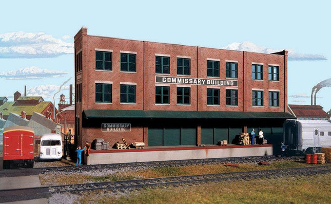 Walthers Cornerstone 933-3173 | Commissary/Freight Transfer Background Building | HO Scale - Squeaky's Trains