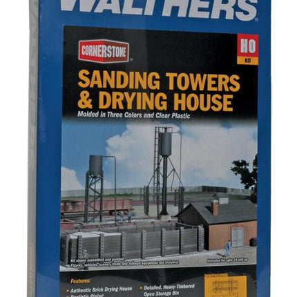 Walthers Cornerstone 933-3182 | Sanding Towers & Drying House | HO Scale - Squeaky's Trains