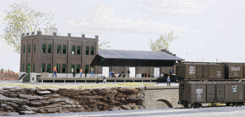 Walthers Cornerstone 933-3201 | Water Street Freight Terminal - Building Kit | N Scale - Squeaky's Trains