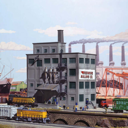 Walthers Cornerstone 933-3212 | Red Wing Milling Co. - Building Kit | N Scale - Squeaky's Trains