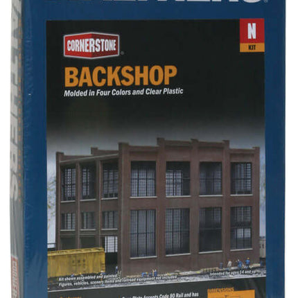 Walthers Cornerstone 933-3227 | Backshop - Building Kit | N Scale - Squeaky's Trains